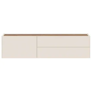 PLACES OF STYLE "Sky45", beige (cashmere farbe), B:148cm H:56cm T:47cm, MDF, Spanplatte, Sideboards, TV-Board, Lackiert mit wasserbasiertem UV-Lack