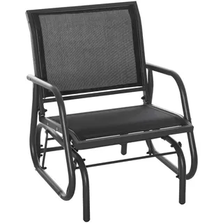Outsunny Schaukelstuhl 66 x 75 x 85 cm schwarz