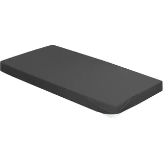 BIERBAUM Spannbettlaken Biber 90 x 200 - 100 x 200 cm grau