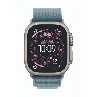 Watch Ultra 3 GPS + Cellular 49 mm Titangehäuse Natur Alpine Loop Hellblau S