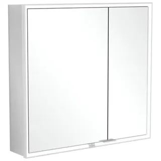 Villeroy & Boch My View Now Einbau-Spiegelschrank, 2 Türen, mit integrierter Beleuchtung, mit Ein-/Ausschalter, Smart Home fähig, 800x750x167,5mm, A4588000