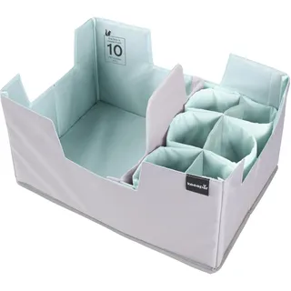 KEEEPER Faltbarer Einkaufs-Organizer Set XL 42 x 29,5 x 22,5 cm 2-tlg. aquamarine