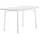 Gartentisch 115 x 70 x 72 cm weiß/marmordekor weiß