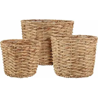 PROGARDEN Korbset 3-tlg. Wasserhyazinthe KO-VN1000640 - Beige