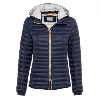 CAMEL ACTIVE Damen leichte Steppjacke mit Abnehmbarer Kapuze Dunkelblau womenswear-44