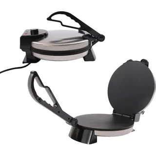 Roti Maker, doppelseitige Heizung, perfekt für mehrere Gerichte, schwarz - Schwarz