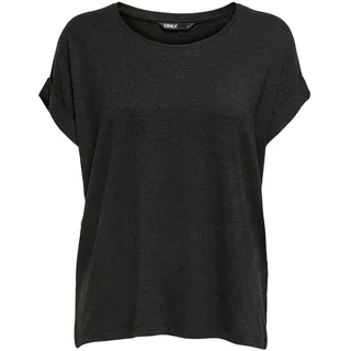 Only Damen Onlmoster S/S O-neck Top Noos Jrs T-Shirt, Dark Grey Melange, XS