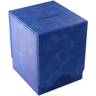 Gamegenic, Squire Plus 100+ XL Blue, Zubehör | Deckbox für Kartendecks, inkl. 1 Slide Card Case, fasst bis zu 100 doppelt eingehüllte Karten, Farbe: Blau