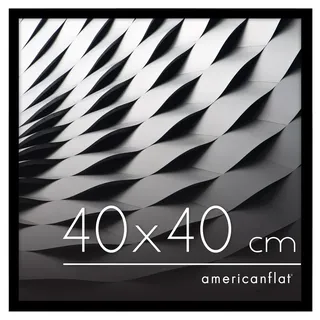 Americanflat Bilderrahmen modern schwarz 40x40 cm 2er Set