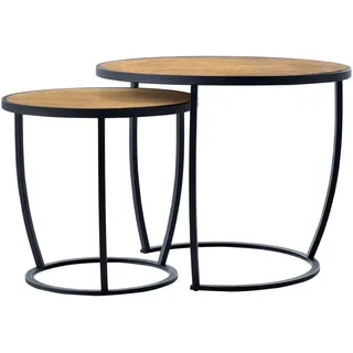 [en.casa] Satztisch Neqi 60/60/49 , Holzwerkstoff , 60x49x60 cm , Wohnzimmer, Wohnzimmertische, Couchtische