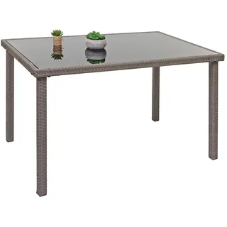 Mendler Gartentisch 120 x 75 x 0 cm Grau