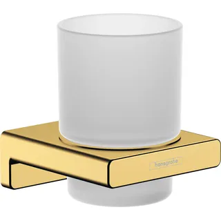 Hansgrohe AddStoris Zahnputzbecher, 41749990, Farbe: Polished Gold