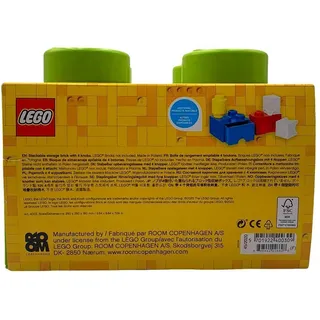 LEGO Aufbewahrungsbox Storage Brick 25 x 25 x 18 cm 4-tlg. gelb-grün