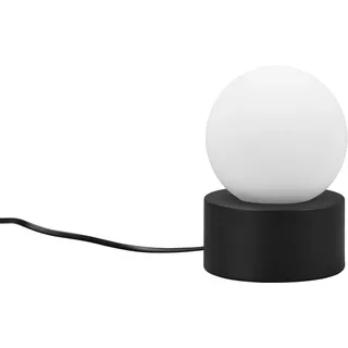 REALITY Leuchten Schreibtischlampe »Countess« E14 1 Stk. warmweiß - kaltweiß Tischleuchte ON/OFF Touch, exkl 1xE14 max 25W, Ø 12cm Glasschirm, schwarz