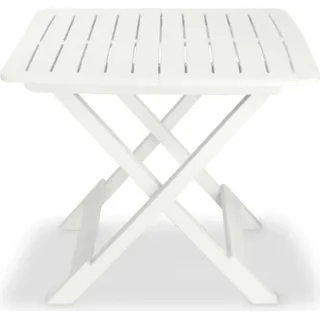 vidaXL Bistroset 3-tlg. weiß klappbar