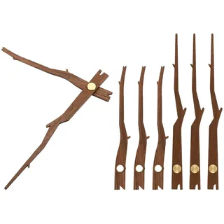 PATIKIL 4 Set Uhrzeiger für Wanduhr φ30cm, DIY Modern Lautlos Uhr Selber | Holzmaterial, Wanduhren Bauen Deko für Wohnzimmer Restaurant Büro - Form:G2