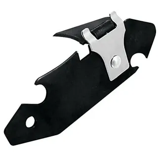 FACKELMANN Explorer Dosenöffner aus Stahl, schwarz, 1 Stück