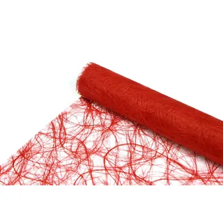 Unbekannt 25 m x 30 cm Sizoweb® Vlies Original Tischband Tischläufer feuerrot leuchtrot hellrot rot für Hochzeit, Weihnachten