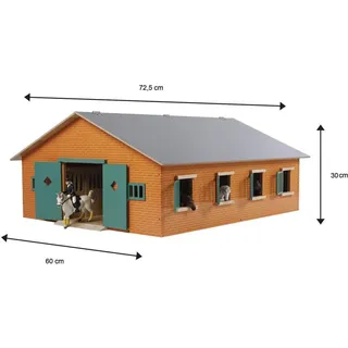 Kids Globe Farm Pferdestall 1:24 7 Boxen