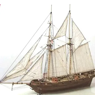 Modellbausatz Schiff, Holzschiff Modelle DIY Schiffsmodell Kit Schiffbausatz Segelschiff Modellbausatz Boot Geschenke Spielzeug für Kinder, Dekoration