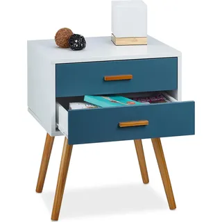 Beistelltisch Retro - Skandinavisches Design - Telefontisch - Beistelltisch Sideboard - Weiß