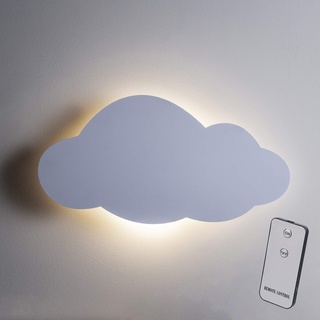 Lights4fun LED Wolke Schlafzimmer Nacht Licht warmweiß batteriebetrieben Lampe Kinderzimmer Deko Wandlampe Kinderzimmer Wanddeko Nachtlampe Kinderzimmer Nachtlicht