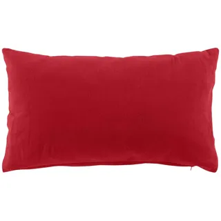 Douceur d'Intérieur Twily Kissen mit abziehbarem Bezug (30 x 50 cm), Rot, Baumwolle/Recycling-Polyester