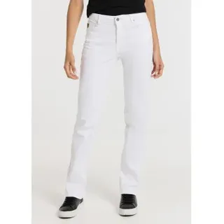 Lois Jeans für Damen. 201042342 Gerade Hose - 5-Pocket kurze Hose weiß (36), Lässig, Baumwolle