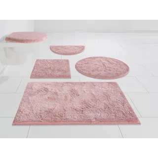 Badematte OTTO HOME "Jos, Badvorleger, Badezimmer Teppich" Gr. 6, rosa (rosé), H:22mm, Polyester, Badematten, Badematte, Badematten in Pastell-Farben, Badteppich als 3 teiliges Set erhältlich