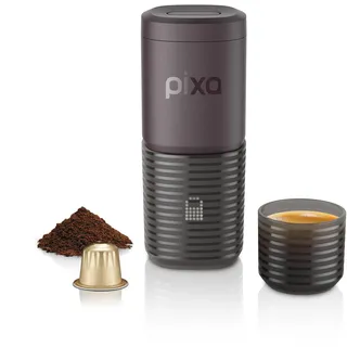 WACACO Kaffeemaschine Elektrisch & Tragbar, mit 4 Kaffeesorten & Schnellem Aufheizen, 3 * 3000mAh Akku bis zu 5 Tassen, 20 Bar Espressomaschine für Gemahlenen Kaffee & NS Kapseln, Touchscreen