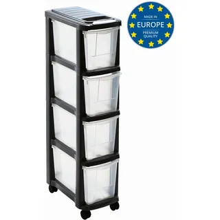 Mondex Schubladen Rollcontainer Turm Wagen Wäschesortierer schmal
