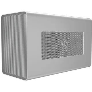 Razer Core X – Externes Grafikgehäuse – Karte mit bis zu 3 Steckplätzen (unterstützt Thunderbolt 3 oder Thunderbolt 4, internes ATX 650 W, 2 x 8-polig – 6+2-polige PCI-E – Anschlüsse) Quecksilber