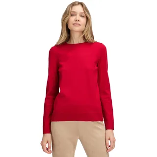 Betty Barclay Damen Basic-Strickpullover mit Rundhalsausschnitt 46, Rot