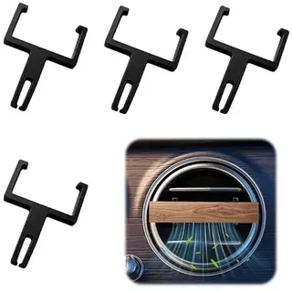 Halterung kompatibel mit Rituals Car Air Freshener, 4 Stück Set | Halter kompatibel mit Mercedes Benz mit runden Lüftungsdüsen, Autoduft Halter-Raumduft Lufterfrischer-Autoparfüm-KFZ Zubehör