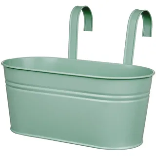 Butlers Hängetopf Zinc , Pastellgrün , Metall , 1 cm , Dekoration, Blumen & Blumentöpfe, Übertöpfe