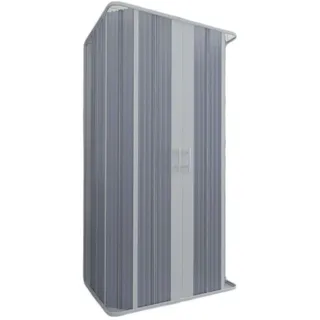 Forte Duschkabine PVC 100x100x100 cm SCHIEBETÜRE H185 DUSCHWAND