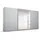 Schwebetürenschrank OTELI 360 x 210 x 68 cm Grau
