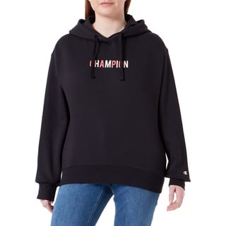 Champion Damen Light Fall Poly Fleece Gr.260 Sweatshirt, Schwarz, L EU