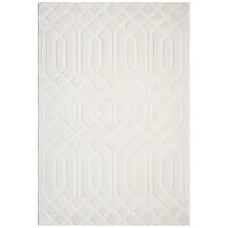 Carpet City Teppich »FLAIR138« rechteckig 11 mm Höhe Kurzflor-Teppich, Skandi-Stil, Wohnzimmer, beige