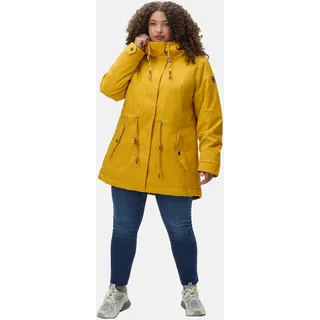 Wintermantel RAGWEAR "Wintermantel Monadis Rainy II Intl.", Damen, Gr. XXL, gelb (gelb23), Obermaterial: 100% Polyester PES.  Obermaterial: Futter: 100% Polyester PES. 100% Polyester PES., Mäntel Wintermantel