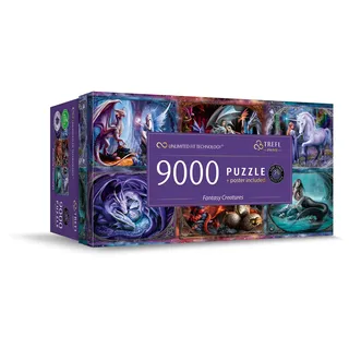 Trefl Prime - Puzzle UFT: Fantasy Creatures - 9000 Elemente, Anne Stokes, Großes Spiel, Dickster Karton, Bio, EKO, Unterhaltung für Erwachsene und Kinder ab 12 Jahren