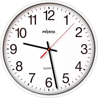 Peweta Quarz-Wanduhr 25,0 cm 44.130 weiß