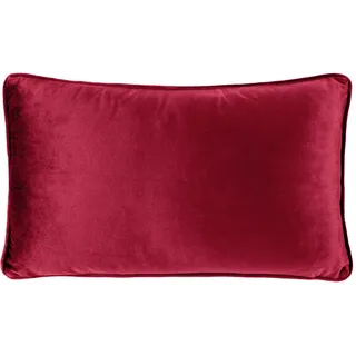 Novel Zierkissen , Bordeaux , Textil , Uni , Füllung: Polyester,Polyester , rechteckig , 30x50 cm , Heimtextilien, Wohntextilien, Kissen, Zierkissen
