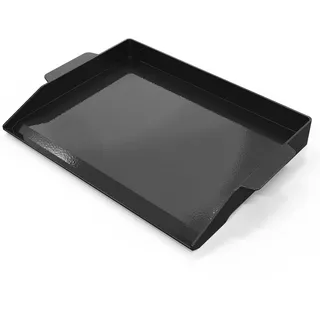Onlyfire Plancha Gusseisen Grillplatte, Grillpfanne Gasgrill mit Griff, Antihaftbeschichtung Grillplatten für Alle Plancha Gasgrill und Gaskochfelder, Grill Zubehör