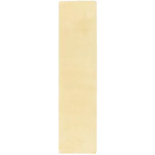 Snapstyle Palace Hochflor Shaggy Läufer Teppich 100 x 400 cm Naturfarben