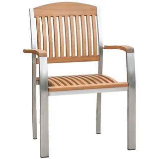 Merxx Keros Stapelsessel 2 St. 0 x 0 x 0 cm beige