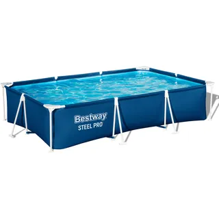 BESTWAY Steel Pro Frame Pool 300 x 201 x 66 cm inkl. Filterpumpe
