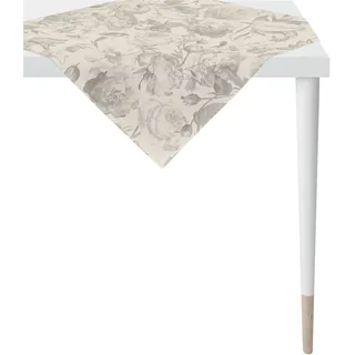Mitteldecke APELT "5255 HERBSTZEIT, Herbstdeko, Herbst" Gr. 2, gold (goldfarben), B:100cm L:100cm, Baumwolle, Tischdecken, Mitteldecke, Digitaldruck