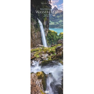 Dumont Kalenderverlag Wasserfälle 2025 - Foto-Kalender - King-Size - 34x98 - Waterfalls - Natur