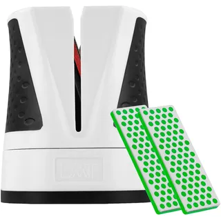 DMT SimpleSharp Weiss Bundle Fein & Extrafein | Diamant Messerschärfer für rasiermesserscharfe Klingen mit perfektem Schleifwinkel | Schärft Messer beidseitig mit extraharten Diamant-Steinen